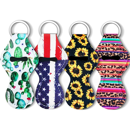 Full Color Chap Stick Holder Keychain