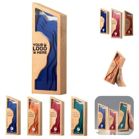 Acrylic Wood Crafted Trophy