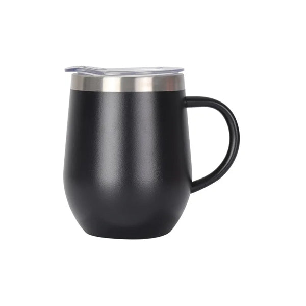 12oz Insulated Stainless Steel Coffee Mug with liid & handle