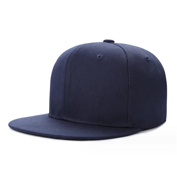 Hip Hop Style Flat Bill Hats Teens Adjustable Baseball Caps