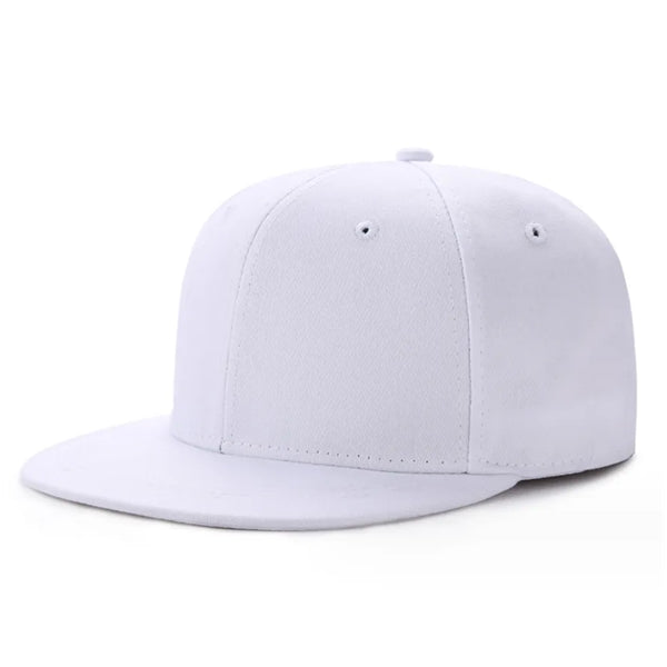 Hip Hop Style Flat Bill Hats Teens Adjustable Baseball Caps