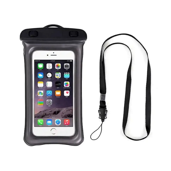 IPX8 Waterproof Floating Mobile Phone PVC Pouch with Lanyard