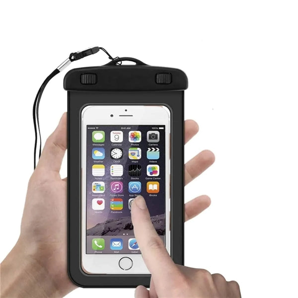 IPX8 Waterproof Floating Mobile Phone PVC Pouch with Lanyard