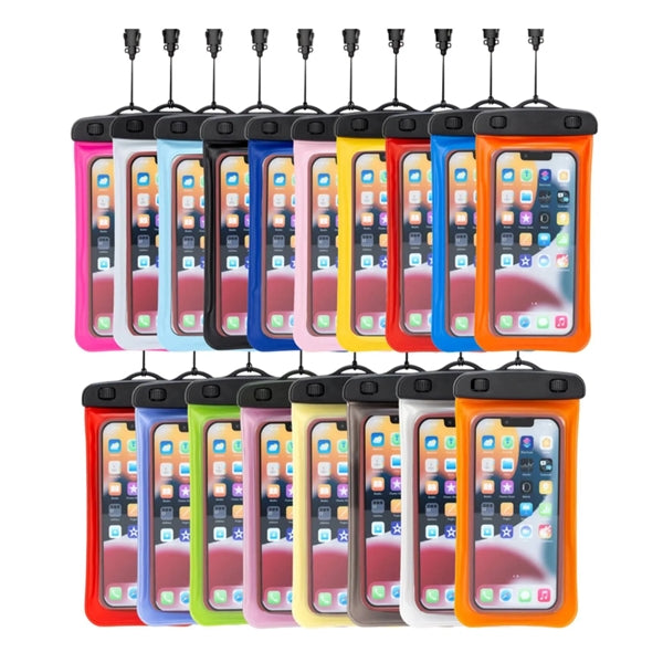 IPX8 Waterproof Floating Mobile Phone PVC Pouch with Lanyard
