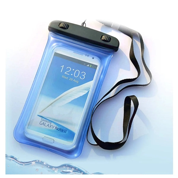 IPX8 Waterproof Floating Mobile Phone PVC Pouch with Lanyard