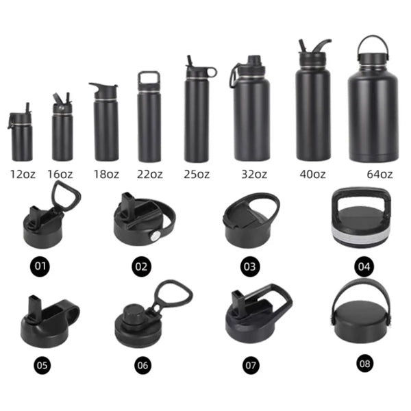 22 oz 18/8 Large Capacity Insulated Sport Bottle