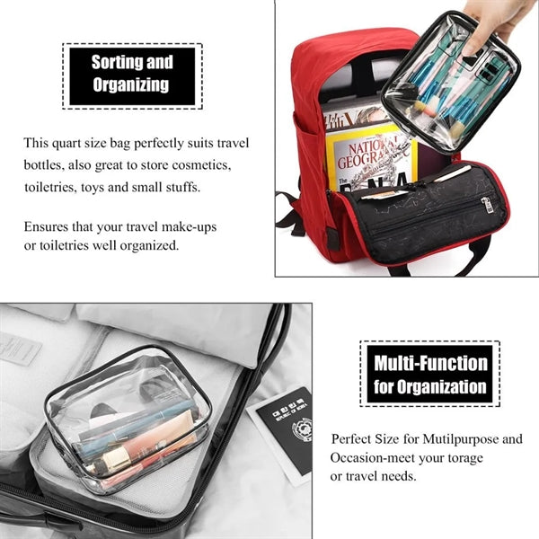 TSA Approved Clear Toiletry Bag&Travel Cosmetic Bag