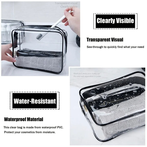 TSA Approved Clear Toiletry Bag&Travel Cosmetic Bag