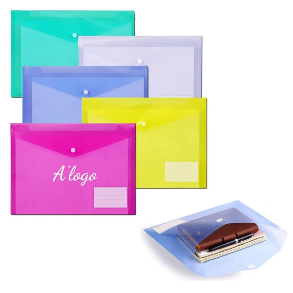 Transparent A4 File Envelopes