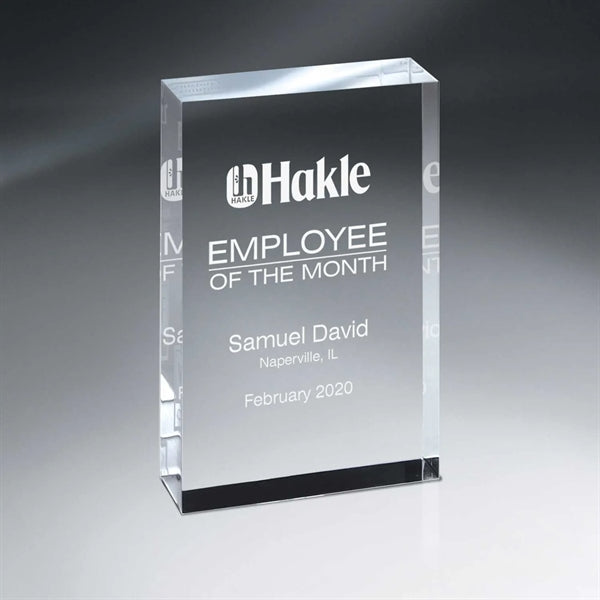 Optic Crystal Tablet Award