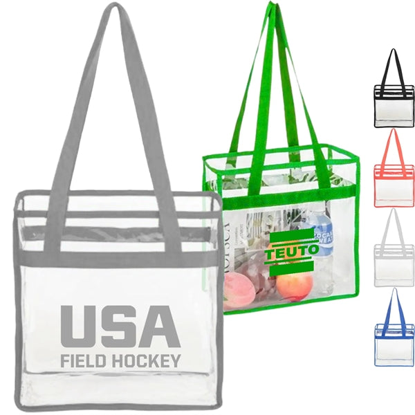 Clear Tote Bag Stadium Compliant (12" X 12" X 6")