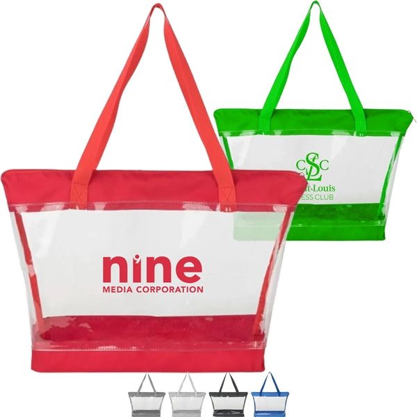 Clear PVC Transparent Shoulder Tote Bag