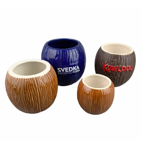 Coconut Shape Tiki Cup