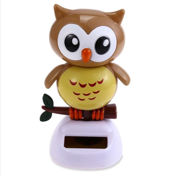 Solar Powered Shaking Head Car Decoration Dancing Toys