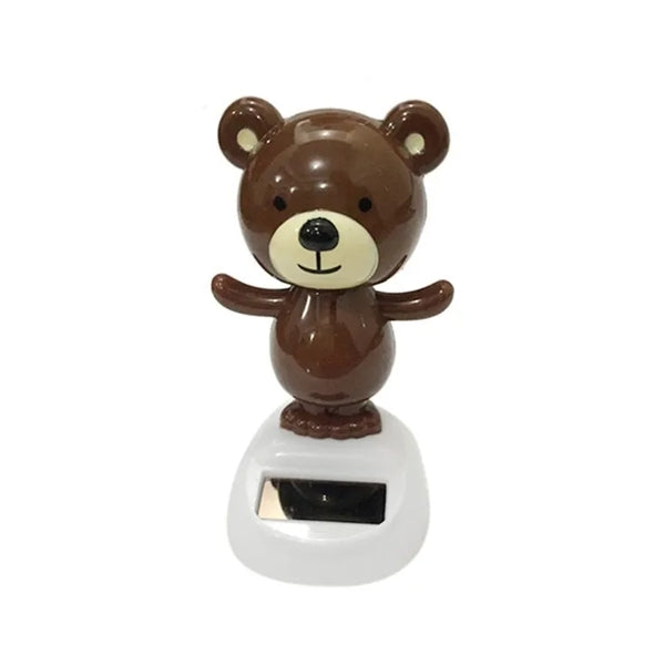 Solar Powered Shaking Head Car Decoration Dancing Toys