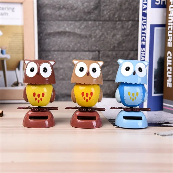 Solar Powered Shaking Head Car Decoration Dancing Toys