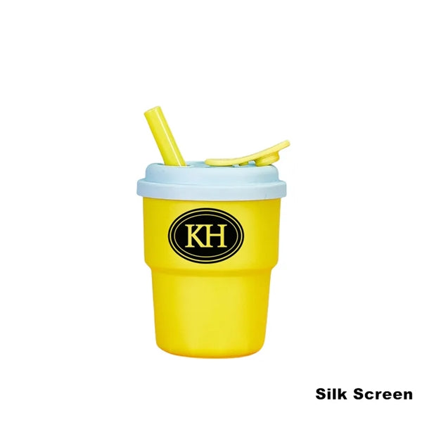 13 oz Toddler Silicone Cups with Straws and Lids Tumbler