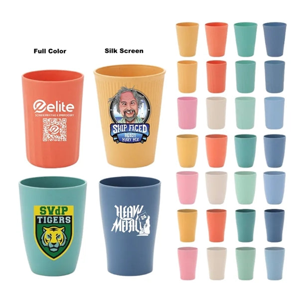 12 oz Wheat Straw Colored Toothbrush Cup Drinking Tumbler