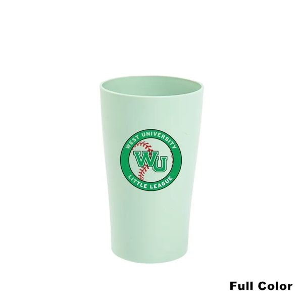 12 oz Wheat Straw Colored Toothbrush Cup Drinking Tumbler