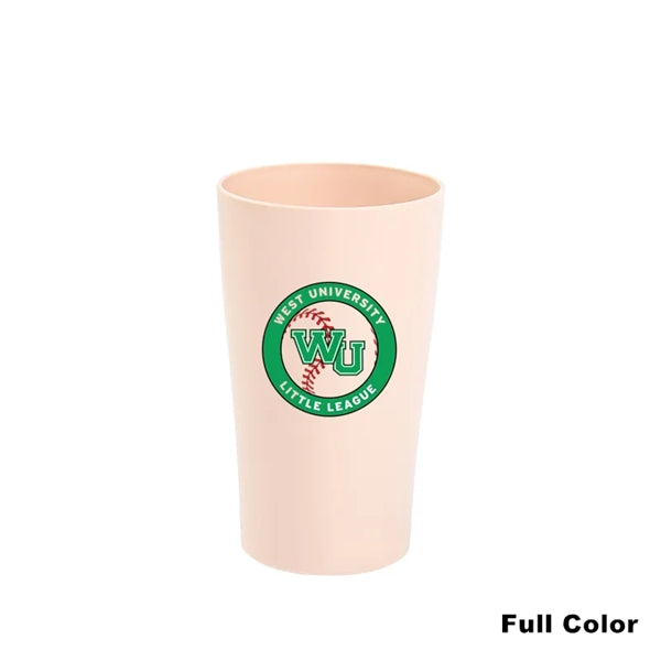 12 oz Wheat Straw Colored Toothbrush Cup Drinking Tumbler