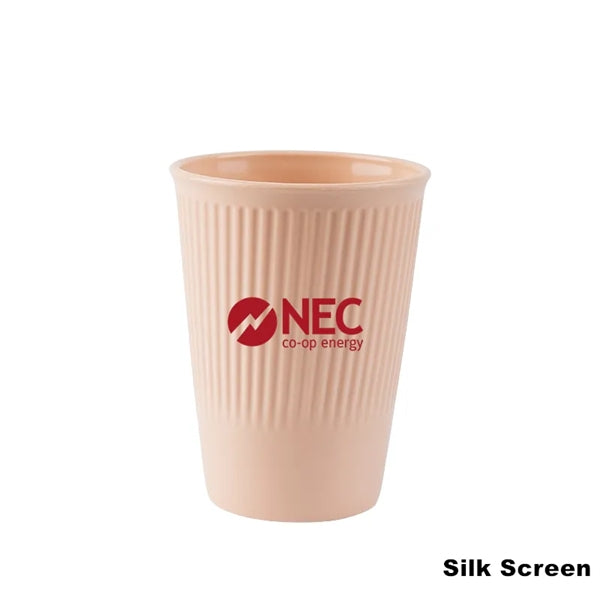 12 oz Wheat Straw Colored Toothbrush Cup Drinking Tumbler
