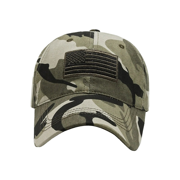 Camo Cap With Tactical Patches
