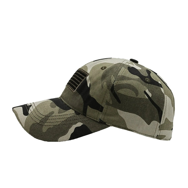 Camo Cap With Tactical Patches