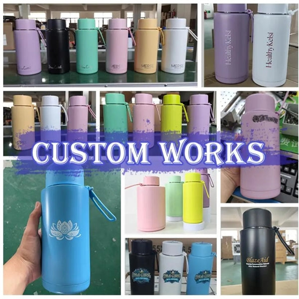 34Oz Insulated Vacuum Stainless Steel Water Bottles