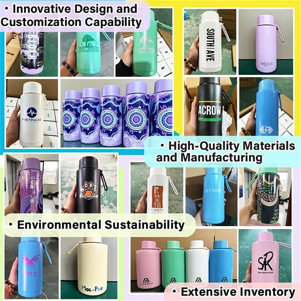 34Oz Insulated Vacuum Stainless Steel Water Bottles