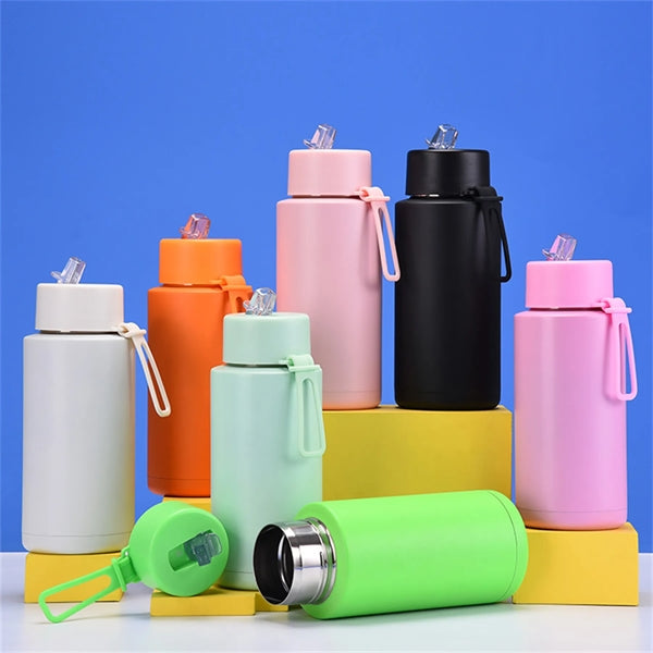34Oz Insulated Vacuum Stainless Steel Water Bottles