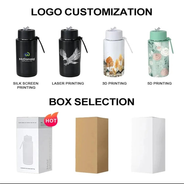 34Oz Insulated Vacuum Stainless Steel Water Bottles