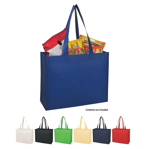 16" x 12.5" x 6.5" Matte Laminated Non-Woven Shopper Tote