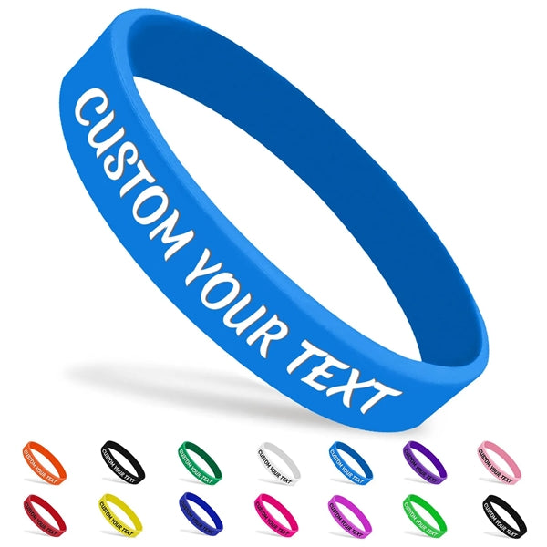 Silicone Colors Bracelets Rubber Wristbands