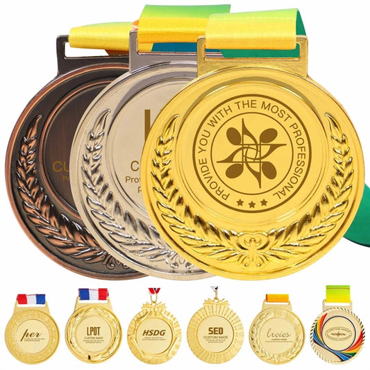 Sports Winner Medals with Ribbon