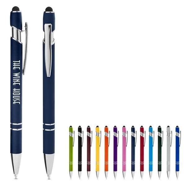 CORE365 Rubberized Aluminum Click Stylus Pen