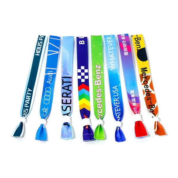1/2" Sublimated Wristbands w/ Locking Bead