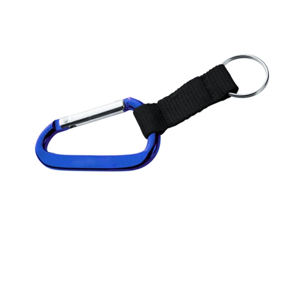 Metal Carabiner with Strap Keychain