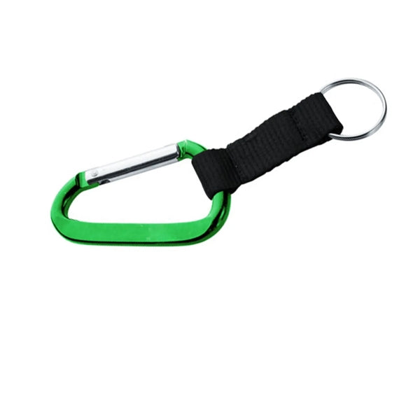 Metal Carabiner with Strap Keychain