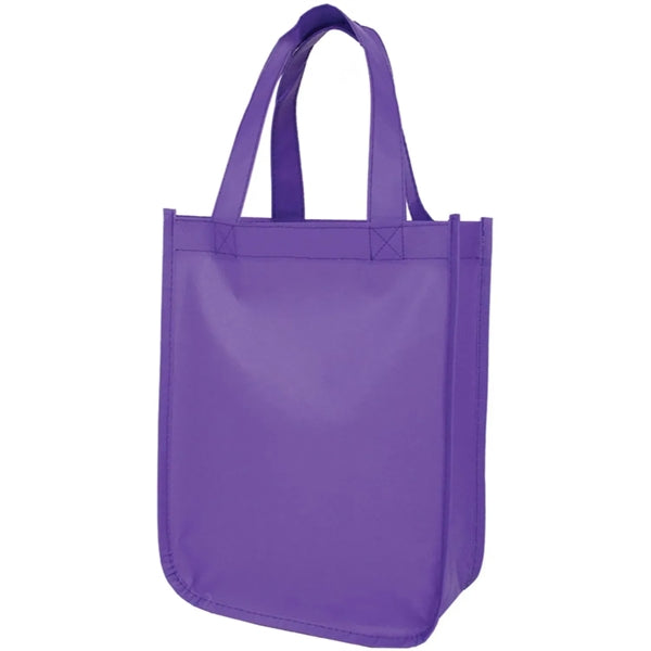 11.5" x 9" x 4" Small Matte Laminated Tote Bags