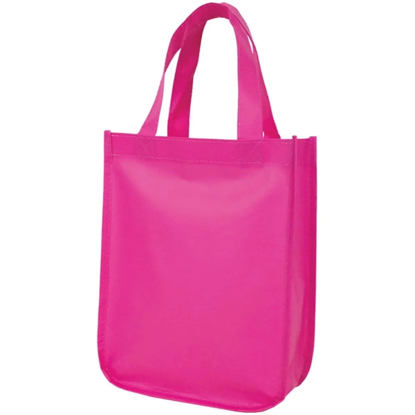 11.5" x 9" x 4" Small Matte Laminated Tote Bags