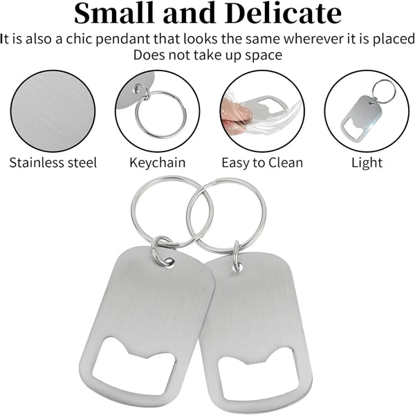 Stainless Steel keychain Bottle Beer Opener