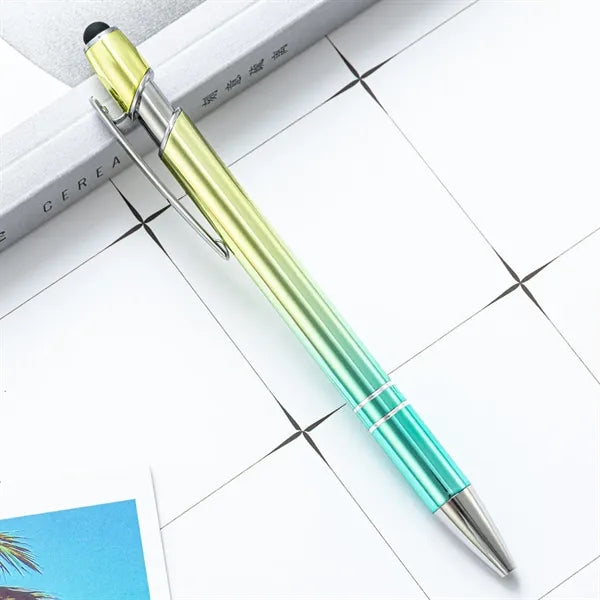 Gradient Colors Touchscreen Stylus Metal Pen