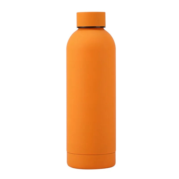 Rubberized 16oz (500ml) Stainless Steel Water Bottles