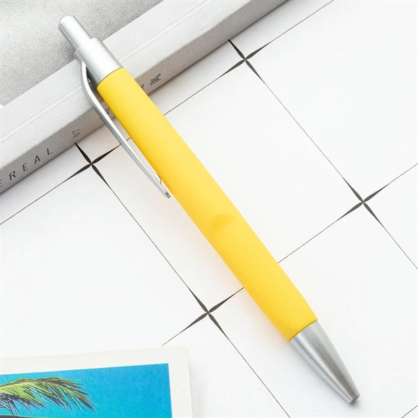 Click action Soft Touch Plastic Pen