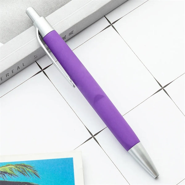 Click action Soft Touch Plastic Pen