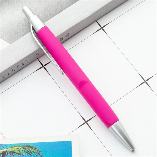 Click action Soft Touch Plastic Pen