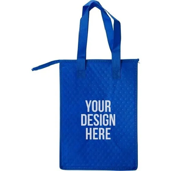 Printed Zipper Insulated Lunch Tote Bags