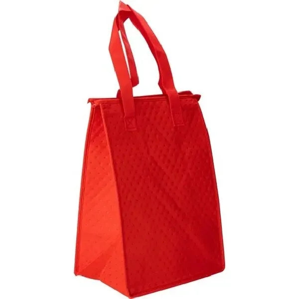 Printed Zipper Insulated Lunch Tote Bags