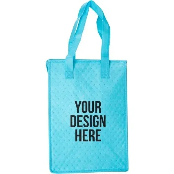 Printed Zipper Insulated Lunch Tote Bags