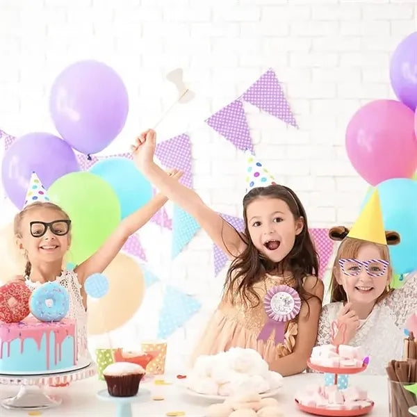 Happy Birthday Award Ribbon Tinplate Badge Pins